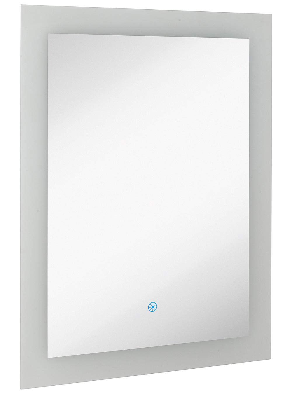 Hamilton Hills 24" x 32" Contemporary Backlit Polished Rubber, Glass Rectangular Mirror | Backlit Mirror with Lighting Over Vanity Bathroom Light and Mirror | Hangs