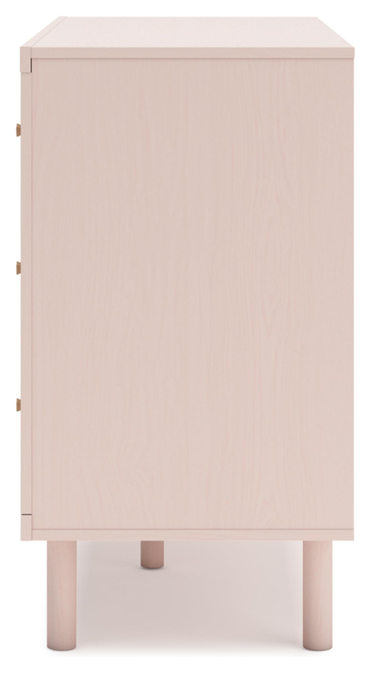 Signature Design by Ashley Wistenpine Modern 6-Drawer Dresser with Safety Stop, Pink
