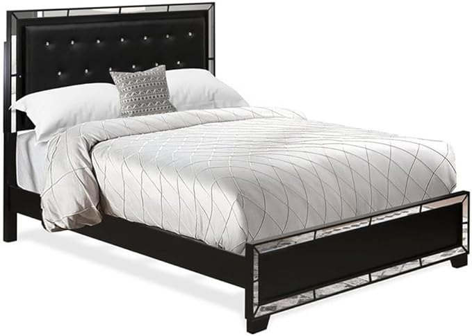 3-PC Nella Bedroom Set with Button Tufted Queen Bedframe