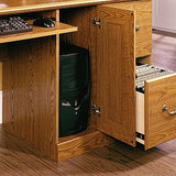 Orchard Hills Computer Desk with Hutch, Carolina Oak finish