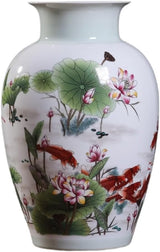 Vase Ceramic Vase Ornaments Chinese Porcelain Pastel Living Room TV Cabinet