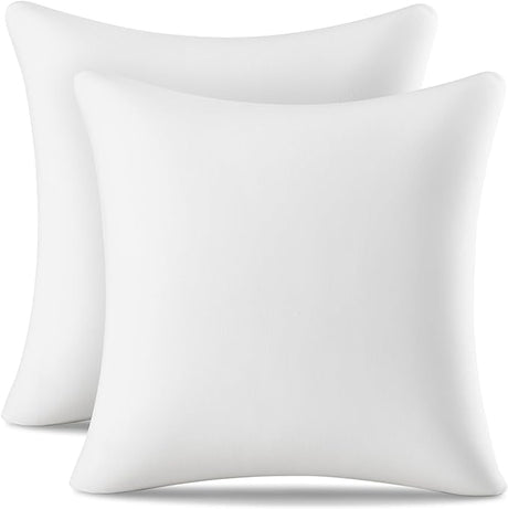 18 ×18 Pillow Insert (Pack of 2) Memory Foam Throw Pillow Insert Sham Square for