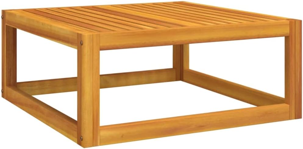 VRAXO 7 Piece Patio Lounge Set with Green Cushions Solid Wood,Outdoor Furniture Sets-198.44lbs-101