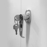 72 Inch Tall 2 Door Locking Metal Storage Cabinet Organizer with 4 Adjustable Shelves