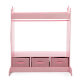 Kids Armoire Dress-Up Storage w/Mirror and Drawers,Dress up Closet