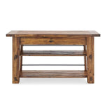 Durango 54-Inch Industrial Wood Console Table with Two Open Shelves for 60-Inch TV