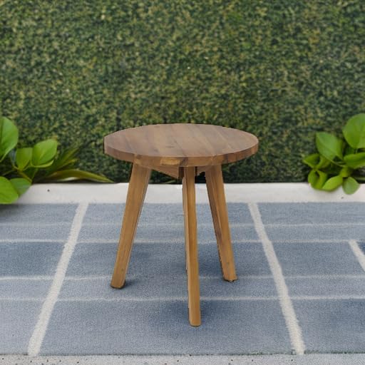 Christopher Knight Home Gino Outdoor Acacia Wood Side Table, Natural Finish - Bircata