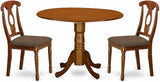 DLNA5-SBR-C 5 Piece Kitchen Set Includes a Round Dining Room Table with