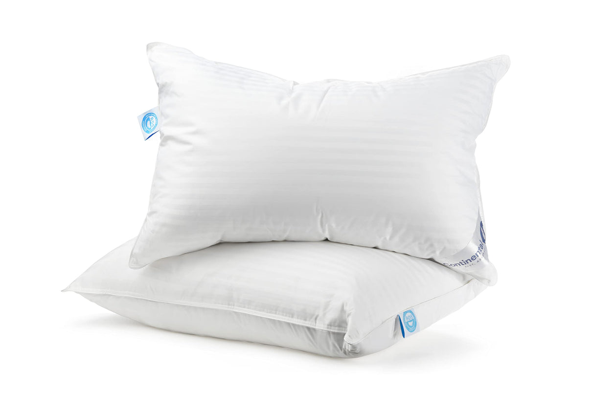 Luxury Down Pillows Standard Size Set of 2 - Family Made in New York - Cool Breathable