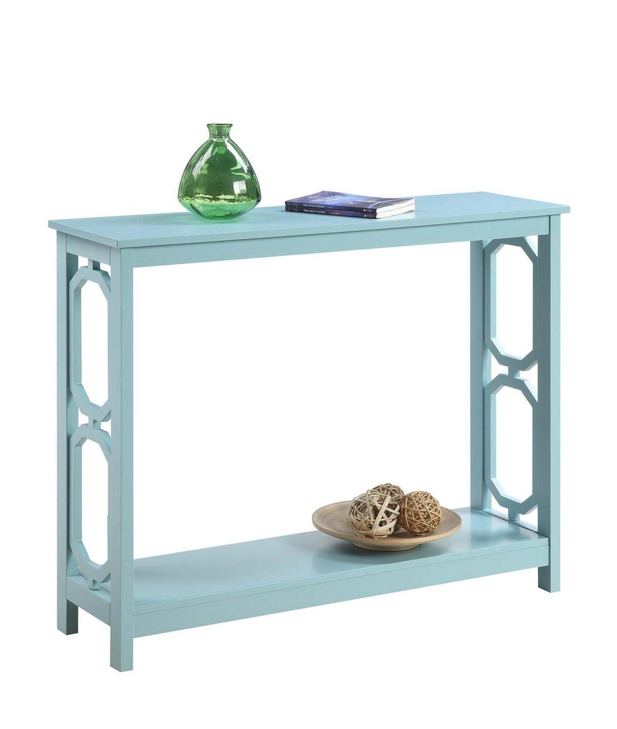 Omega Console Table, Sea Foam Blue