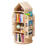 Rotating Bookshelf 360 Display Floor Standing Bookcase Storage Rack Children's