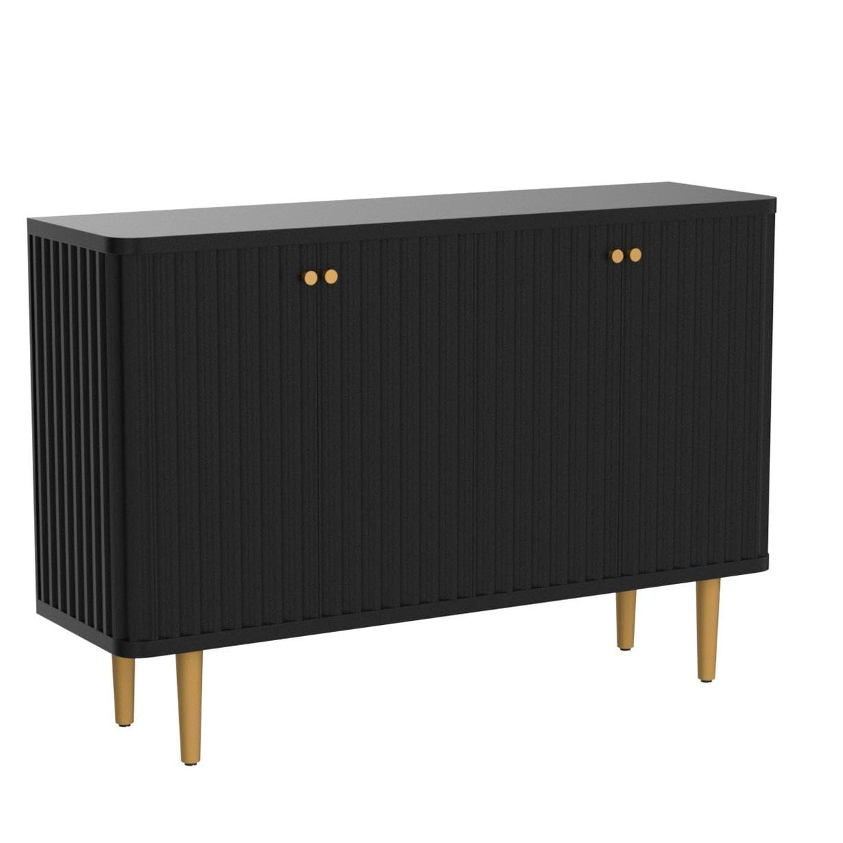 Sideboard Buffet Cabinet, 48" Modern Accent Cabinet with 4 Door