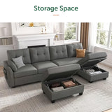 Reversible Sectional Sofa Couch Set L Shaped Couch Sofa Sets