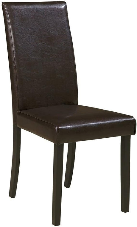 Kimonte Modern 19" Faux Leather Upholstered Armless Dining Chair