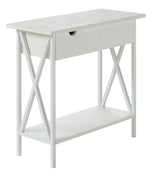 Tucson End Charging Station and Shelf, Flip Top Table,