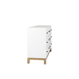 Nordik Dresser, White & Oak Dresser for Bedroom, Chest of Drawers