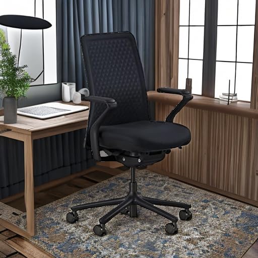 High Performance Executive Office Chair with Contoured Seat Back and Adjustable Lumbar Rest - High Density Foam Cushion with Aluminum Base - Up to 275 lbs - Galaxy