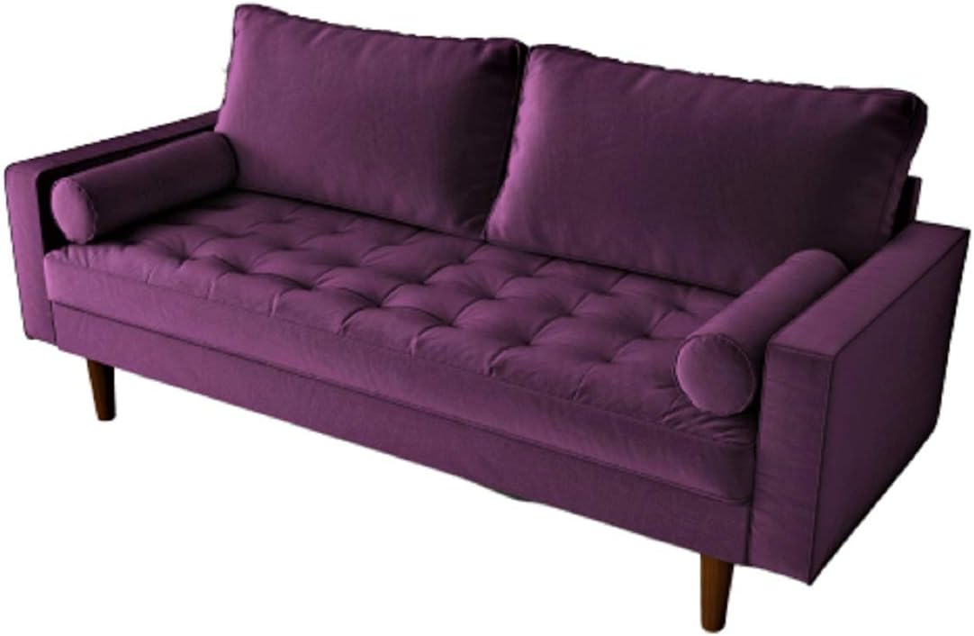 Womble Modern Velvet Upholstered Living Room Diamond Tufted Chesterfield Sofa