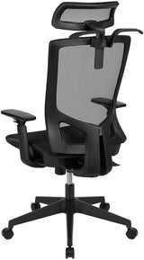 Ergonomic Mesh Office Chair with Synchro-Tilt, Pivot Adjustable Headrest, Lumbar