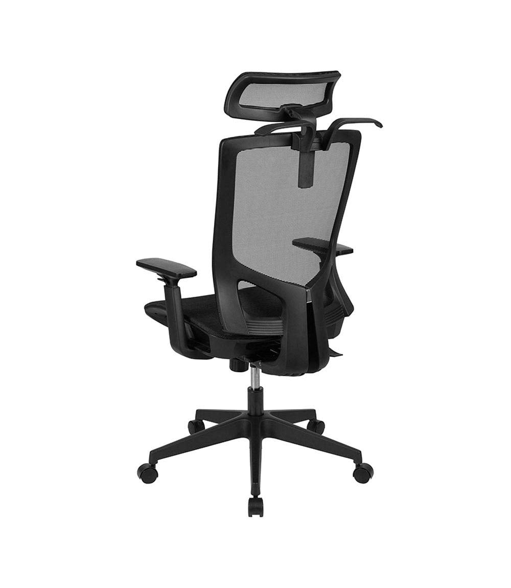 Ergonomic Mesh Office Chair with Synchro-Tilt, Pivot Adjustable Headrest, Lumbar