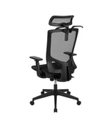 Ergonomic Mesh Office Chair with Synchro-Tilt, Pivot Adjustable Headrest, Lumbar