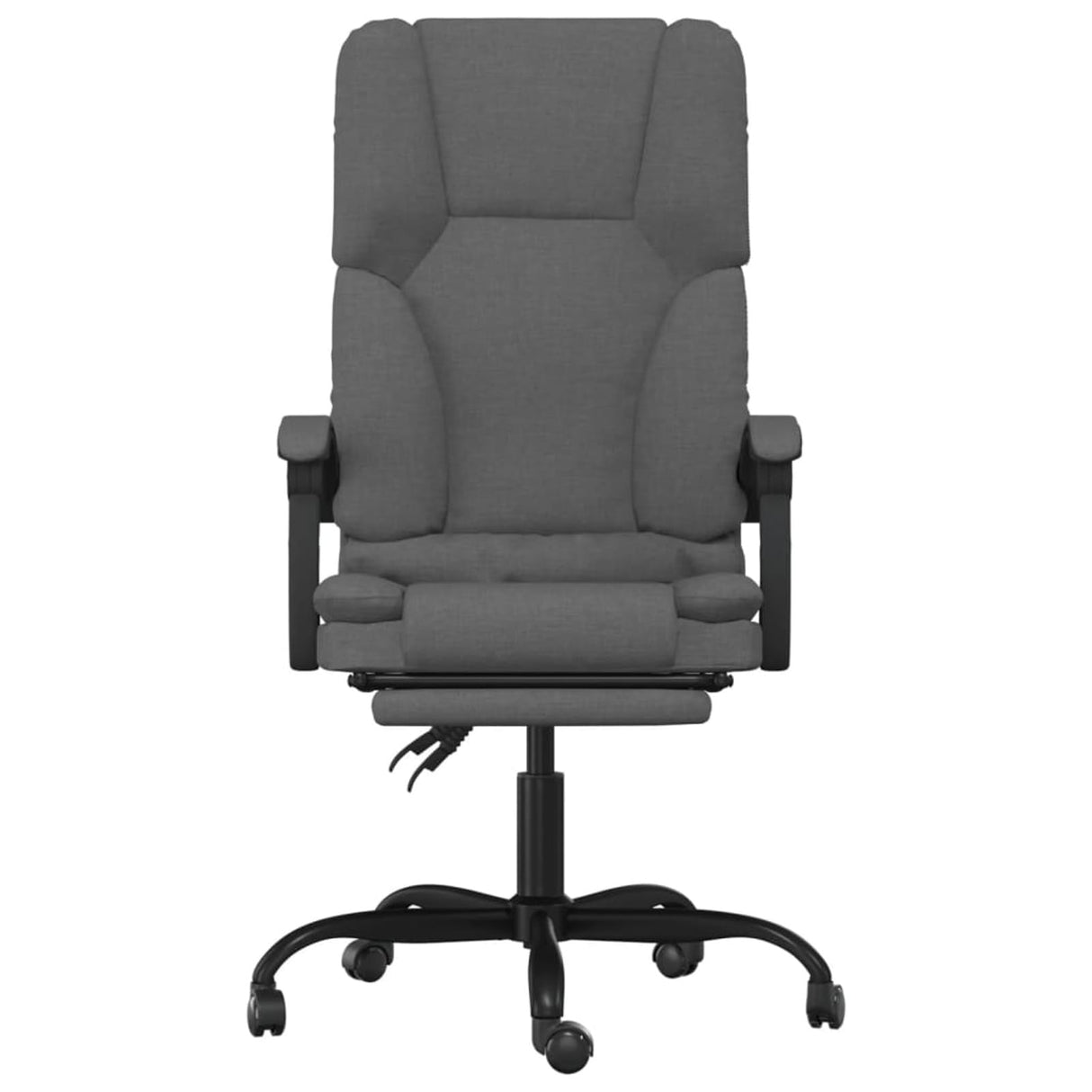 Gecheer Massage Reclining Office Chair Dark Gray Fabric