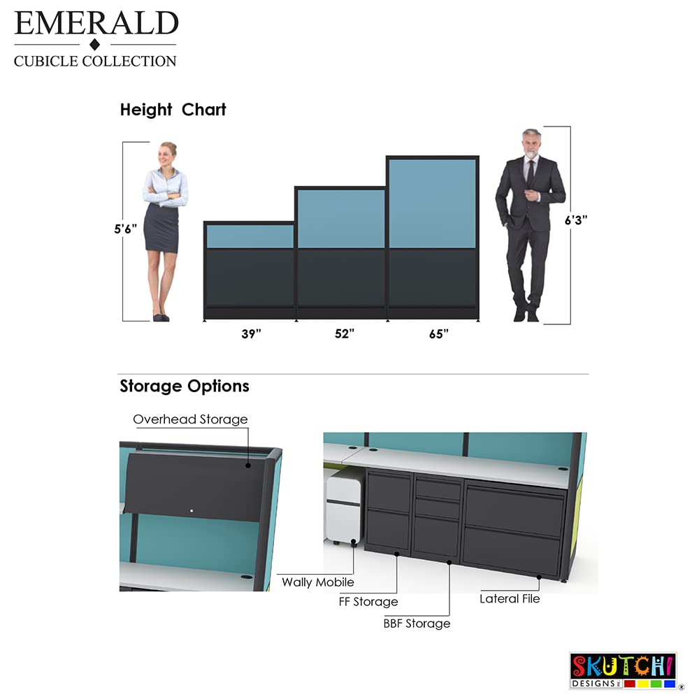 . 2 Person L Shaped Cubicles | Privacy L-Shaped Workstations