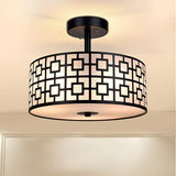 Mount Ceiling Light: Modern Semi-Flush Chandelier Lamp Brushed