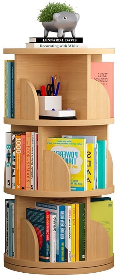360-degree Rotating Bookshelf Bookcase Children's Floor-to-Ceiling Picture Book Rack
