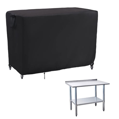 Outdoor Prep Table Cover, Waterproof Stainless Steel Table Cover Metal Table