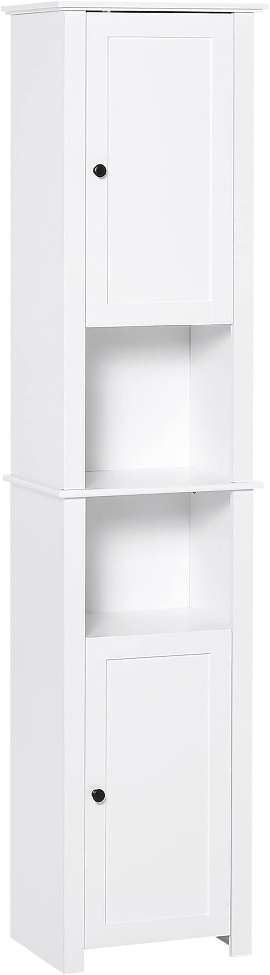 Tall Bathroom Storage Cabinet, Freestanding Linen Tower