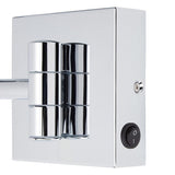 Norabel Modern Square Framed Bathroom Wall Mirror with Light 7-7/8" x 12-7/16"