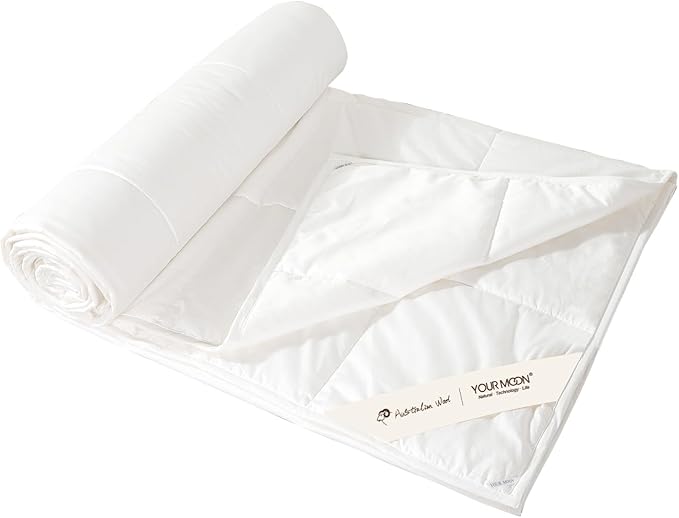 Luxurious Lightweight Wool Comforter Queen Size, Lightweight Summer Comforter/Duvet Insert