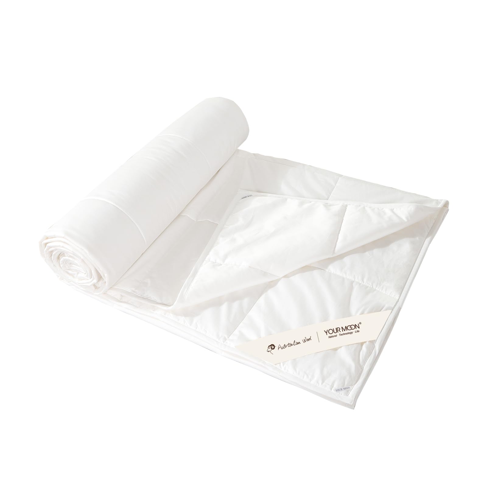 Luxurious Lightweight Wool Comforter Queen Size, Lightweight Summer Comforter/Duvet Insert