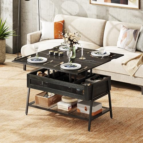 Coffee Table, Lift Top Coffee Table with Hidden Compartment