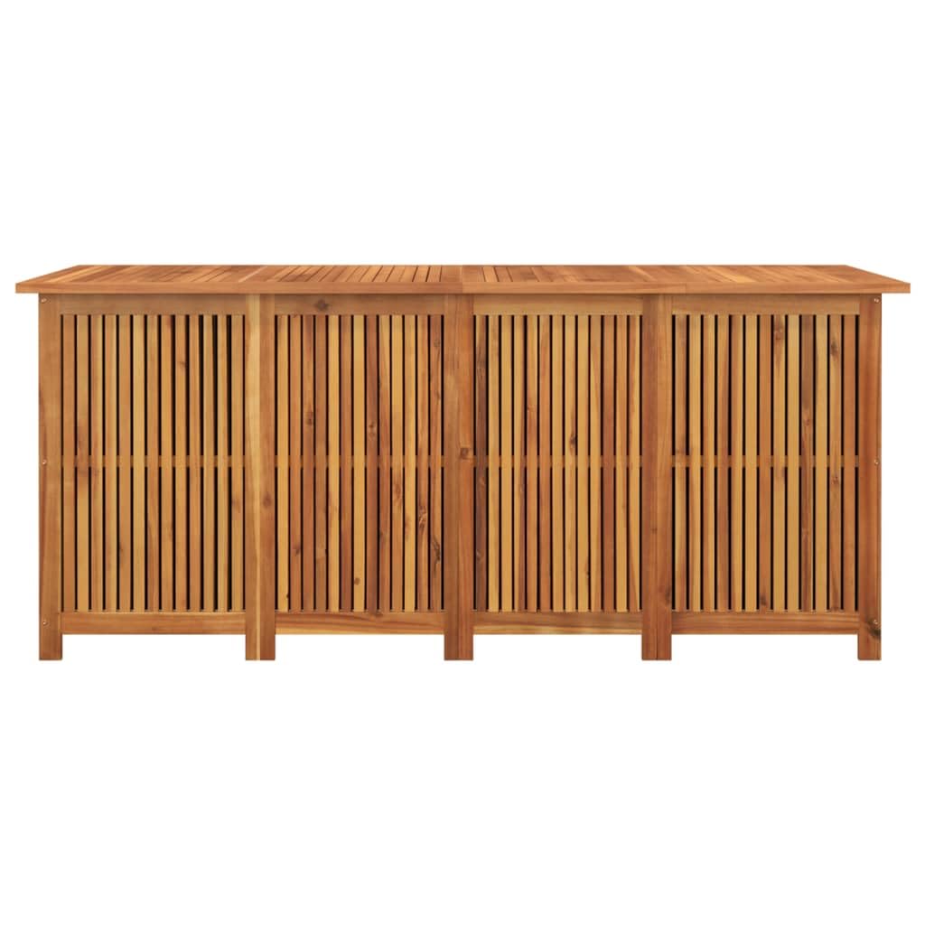 Large Solid Acacia Wood Garden Storage Box with Plenty of Water Resistant Liner