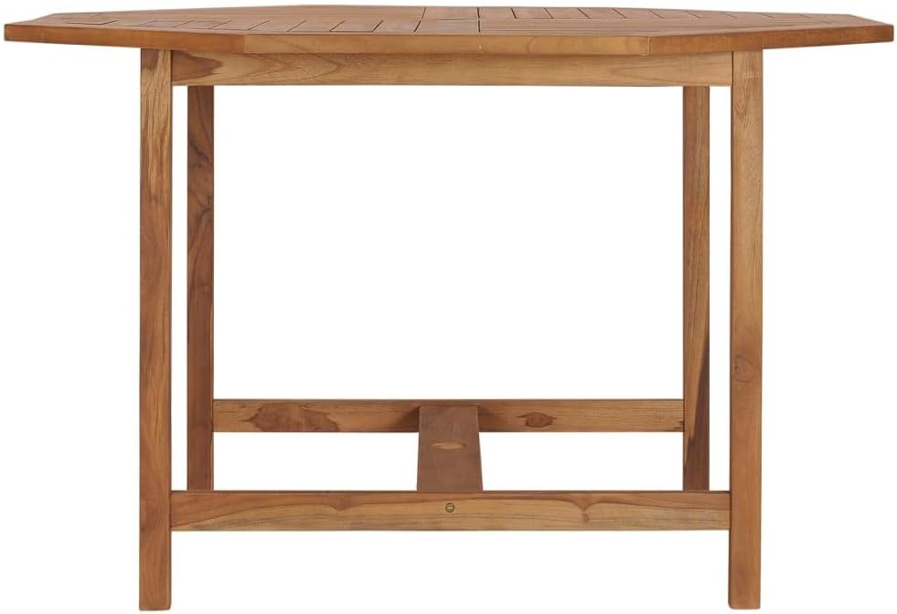 Patio Dining Table 43.3"x43.3"x29.5" Solid Wood Teak,Classic Teak Wood Garden
