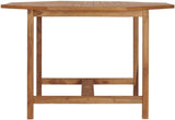 Patio Dining Table 43.3"x43.3"x29.5" Solid Wood Teak,Classic Teak Wood Garden