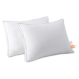 Goose Down Pillow for Side Sleepers, 600 Fill Power Down Luxury Pillows
