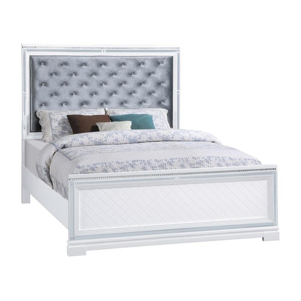 California King Bed 5-Piece Set, White