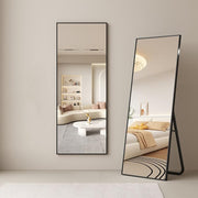 Full Length Mirror 64x21 - Wall Mounted or Leaning Floor Mirror with Stand