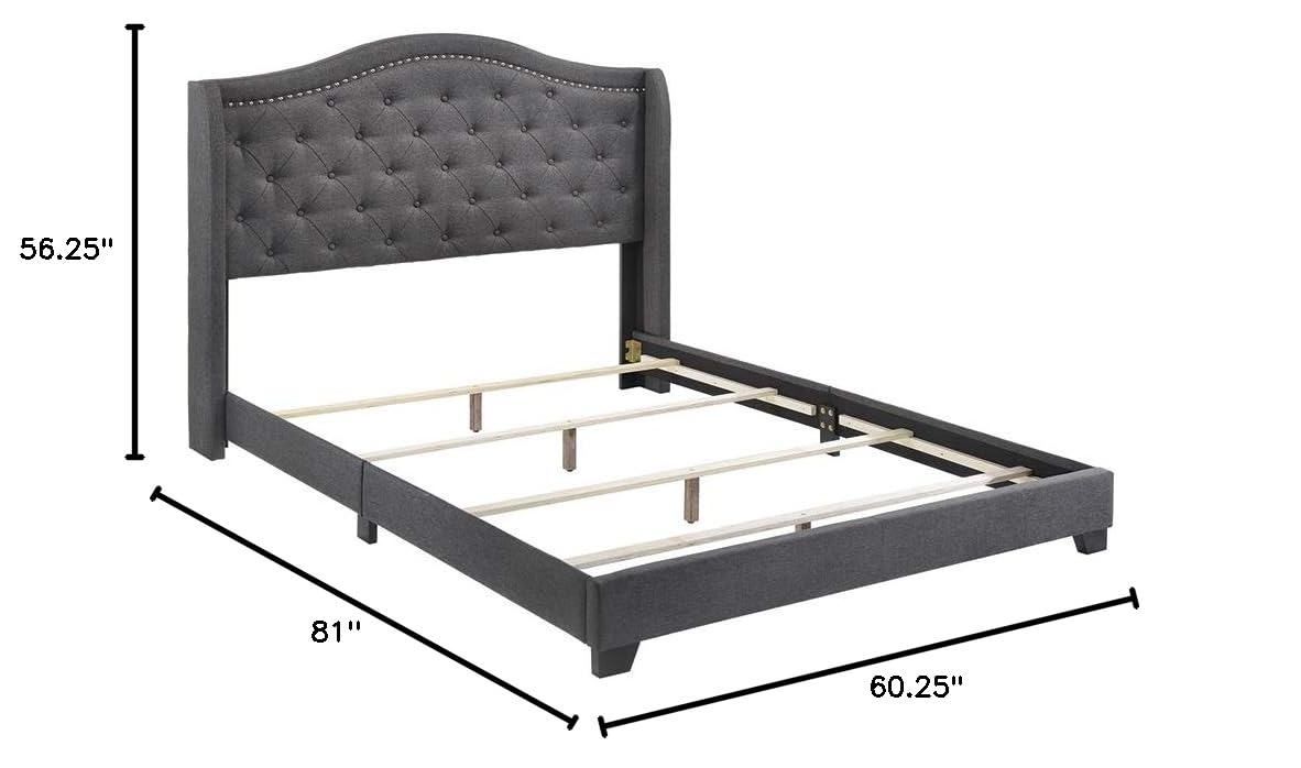 Sonoma Camel Back Platform, Double, Grey, Full, 310072F