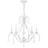 Lighting 40845-60 5 Light Antique White Chandelier