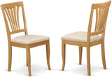 CAAV5-OAK-C 5 Piece Kitchen Table Set for 4 Includes a Rectangle Dining Room Table