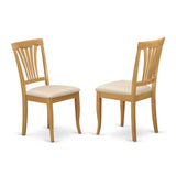 CAAV5-OAK-C 5 Piece Kitchen Table Set for 4 Includes a Rectangle Dining Room Table