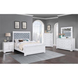 California King Bed 5-Piece Set, White