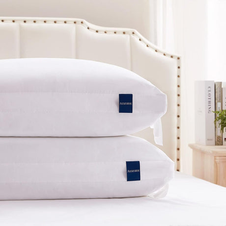 Pillows Queen Size Set of 2, Hybrid Shredded Memory Foam Pillow