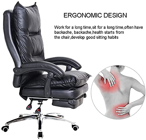 Office Chair Desk Chair Computer Chair Ergonomic Executive Chair, PU Leather Office