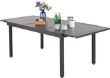 42" Square Outdoor Dining Table, Patio Furniture Wood-Like Tabletop