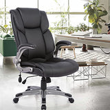 High Back Executive Office Chair- Ergonomic Home Computer Desk Leather Chair